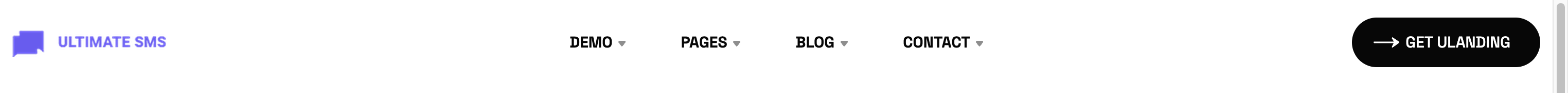 Site header with top navigation